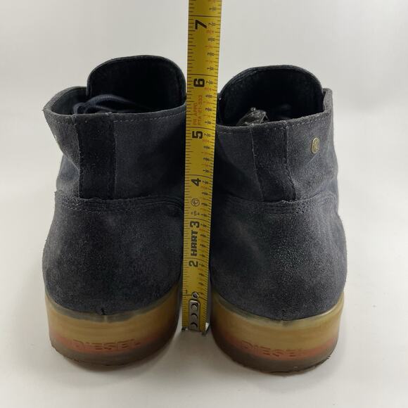 Diesel Sandman Chukka Boots Mens Size 45, US Size 11.5 Baby Blue Suede Lace Up - Picture 7 of 11